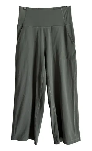 Lululemon Align‎ Wide Leg Crop Grey Sage Women's Size 6 High Rise Nulu Athletic thumbnail 1