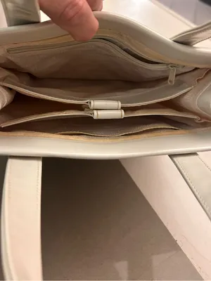Bag Cream Shoulder Bag with Double Handles thumbnail 5