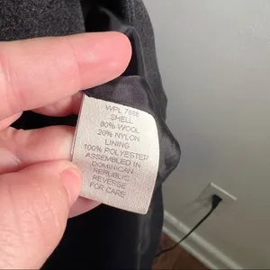 Anne Klein Sport Women's Size XL Peacoat Dark Charcoal Gray Button Down Pockets thumbnail 8