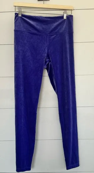 Athleta Women’s Medium Elation Purple Velvet Leggings thumbnail 1