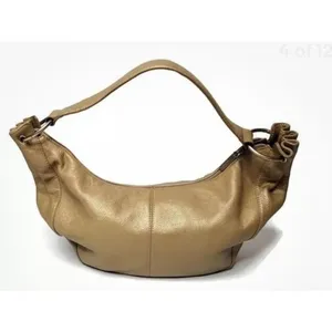 HOBO International Slouch 90s Style Gold Shoulder Bag w/story card Medium‎ thumbnail 4
