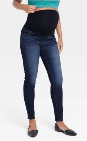 Over The Belly Skinny Maternity Jeans - Isabel Maternity byIngrid super stretch thumbnail 1