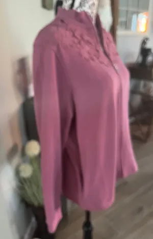 Specification Size Medium Mauve Zip Up Top thumbnail 3