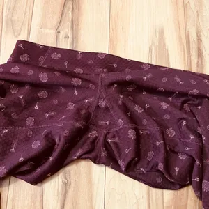 Patagonia Capilene Midweight Base Layer Pants Womens XS Burgundy Floral Pattern thumbnail 9