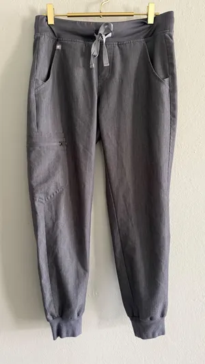 FIGS Technical Zamora Jogger Scrub nurse Pants Grey S Petite 1616 Graphite Gray thumbnail 1