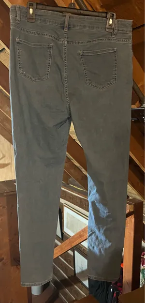 Shein Distressed Jeans Light Blue Denim Hi-rise Waist Sz XL Pe thumbnail 4