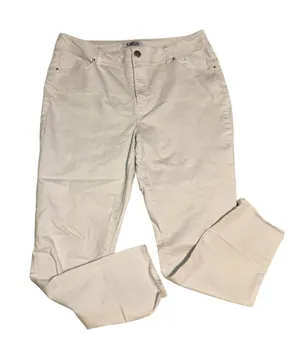 d.jeans White Denim Jeans Size 14 thumbnail 1