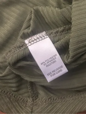 Cato Olive Ribbed V-Neck Long Sleeve Top Size XL thumbnail 8