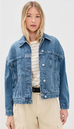 Free People Opal Swing Denim Jacket thumbnail 1