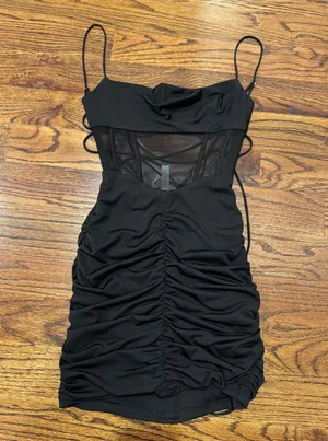Lucy in the Sky Mini Dress Black thumbnail 3
