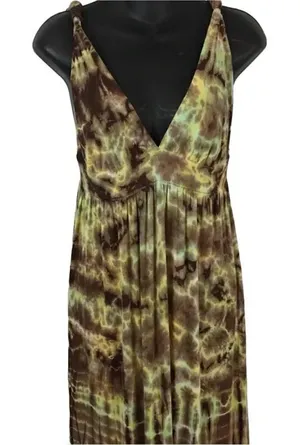 Buffalo David Bitton Tie Dye Maxi Halter Dress Size Small thumbnail 1
