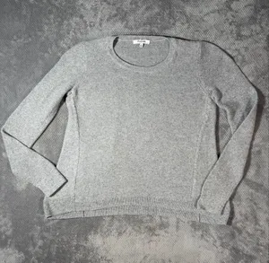 Madewell Size Medium Gray Cotton Blend Crewneck Knit Sweater Pullover Minimalist thumbnail 2