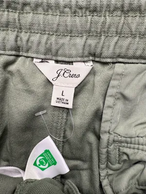 J.Crew women's Large  Olive green Drawstring Utility Pants thumbnail 5