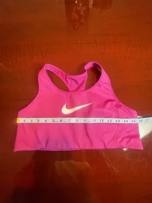 Nike Dri-FIT Magenta Pink Swoosh Sports Bra XL Extra Large Racerback Athleisure thumbnail 8