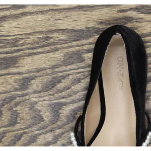 NWT On 34th Womens Sarrya Pearl Mary-Jane Flats 10019682600 Black Velvet 5.5M thumbnail 12