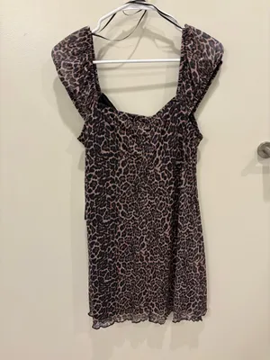 Honey Sparkle cheetah dress Brown Size L thumbnail 2