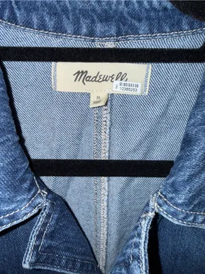 MADEWELL
Zip Front Iconic Denim Coverall thumbnail 7