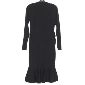 NWT Gianni Bini Dress Ruffle Cocktail Date Night Evening Party Romantic Black L thumbnail 3