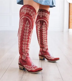 Lane Boots Lace-Up Over-the-Knee Tall Western Boots thumbnail 1
