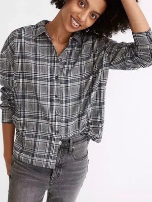 MADEWELL Flannel Westlake Button-Down Shirt thumbnail 1