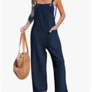 Cupshe U Neck Stylish Navy Blue Jumpsuit Size M thumbnail 2