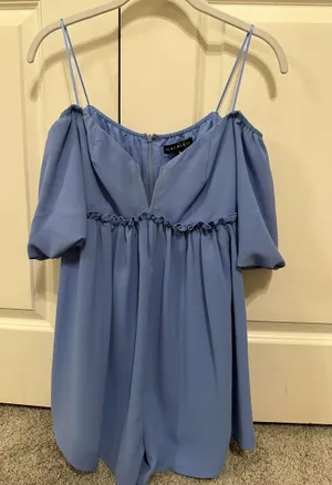 Boutique Blue Romper thumbnail 1