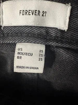 Forever 21 Jean Shorts Black Distressed thumbnail 4