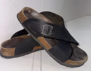 Birkenstock Birki's Black Criss Cross Strap Sandals EU: 39 US Size W8 M6 thumbnail 1