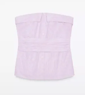 ZARA Strapless Top thumbnail 1