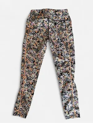 Free People Movement Eden Floral Leggings in Black Multi Size Small thumbnail 6