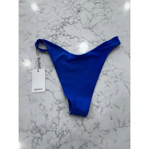 NWT Quince Electric Blue High-Leg Ring Bikini Bottom Medium thumbnail 4
