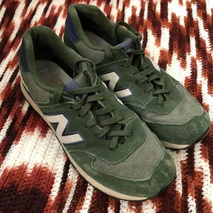 New Balance Retro Y2K Streetwear Green blue 574 trainers sneakers thumbnail 3