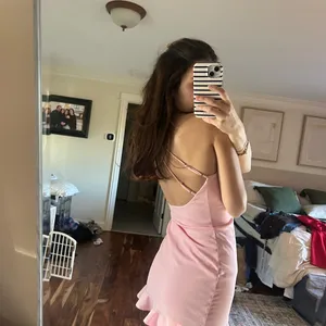 Lucy in the Sky Pink One Shoulder Ruffle Mini Dress thumbnail 9