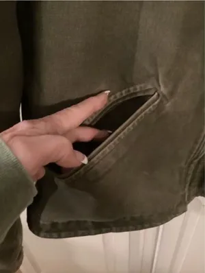 Carhartt Womens Sierra Jacket Sz M Sherpa Lining Olive Moss Vintage thumbnail 3