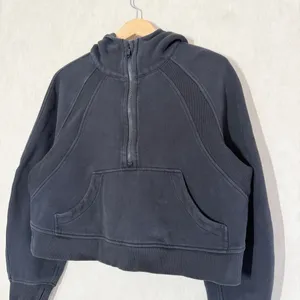 Lululemon Women’s Scuba Oversized 1/2 Zip Sweatshirt Hoodie Pullover Black M/L thumbnail 4