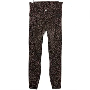 Lululemon Align Pants II 25" Wild Thing Camo Brown Earth Multi Yoga Size 4 thumbnail 3