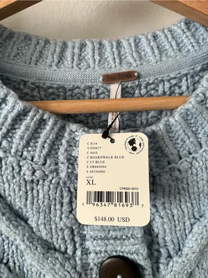 Free People Bonfire Cable Knit cardigan thumbnail 6