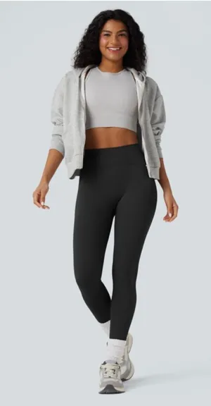 NWT HALARA OneForm Seamless Flow High Waisted Booty Scrunch Yoga Leggings Black thumbnail 1
