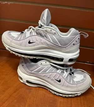 Nike Light Beige and White Air Max Trainers thumbnail 1