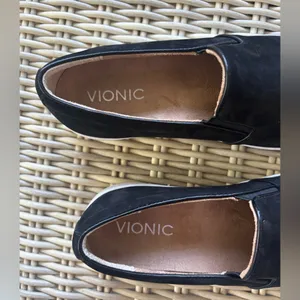 Vionic Black Suede Midi Slip On‎ Sneakers size 7.5 workwear athleisure classic thumbnail 6