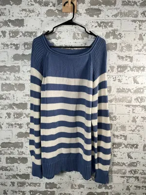Aerie | women striped rolled neck knitted sweater square neck thumbnail 9
