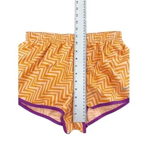 Nike Dri-Fit‎ Orange Chevron Zig Zag Print Running Shorts Size XS thumbnail 5