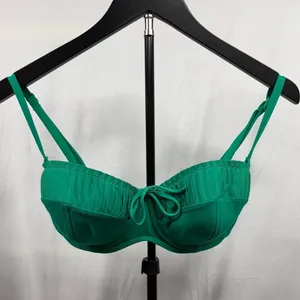 Seafolly Women's Sz 12/D-Cup Underwired High Waisted Green 2-Piece Bikini Set thumbnail 2