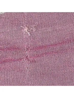 Vintage 70's Vera Neumann Vintage Pink, White, and Gray Striped Scarf thumbnail 12