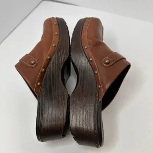 ABEO Fay Leather Clogs Mules Comfort Shoe Arch Support Womens Size 7.5 Brown thumbnail 8