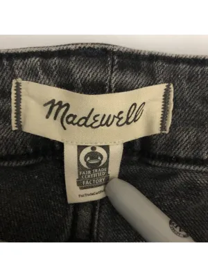 Madewell Womens Perfect Vintage Straight Jeans Size 26W Gray Denim Fair Trade thumbnail 3