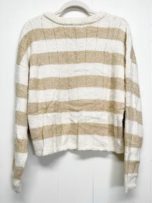 NEW CARLY JEAN LOS ANGELES CJLA Celeste Sweater Tan Cream Large thumbnail 5