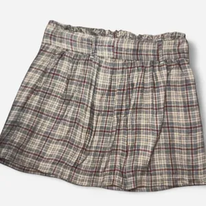 American Eagle Outfitters Tan Plaid Mini Schoolgirl Skirt with Tie Waist thumbnail 4