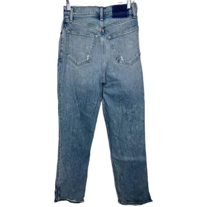 Abercrombie & Fitch Curve Love 90s Straight High Rise Blue Denim Jeans Size 25 0 thumbnail 2