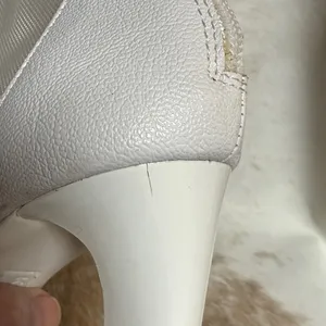 Karl Lagerfeld Paris Women's White‎ Blayze Lug Sole Peep Toe Bootie Size 5 B77 thumbnail 15
